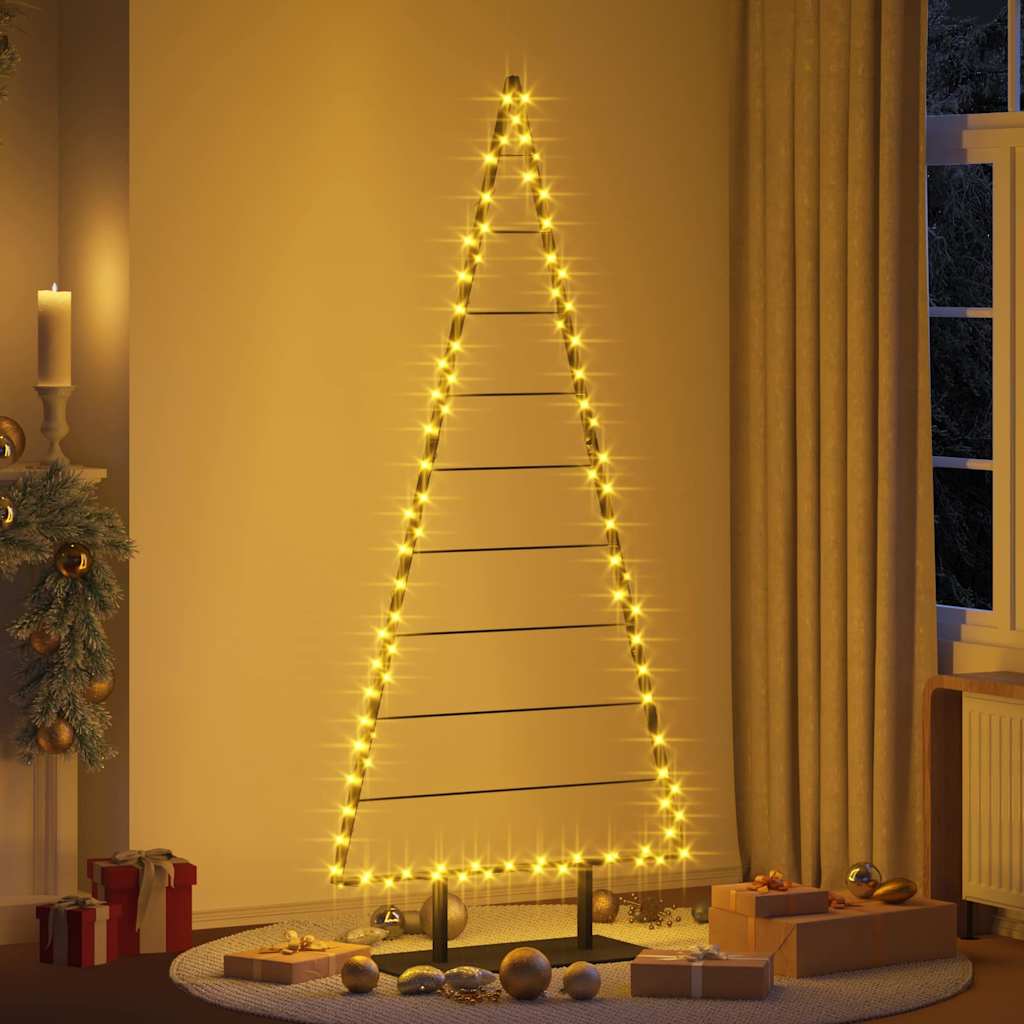 Metall Weihnachtsbaum mit Ständer Schwarz 210 cm Stahl