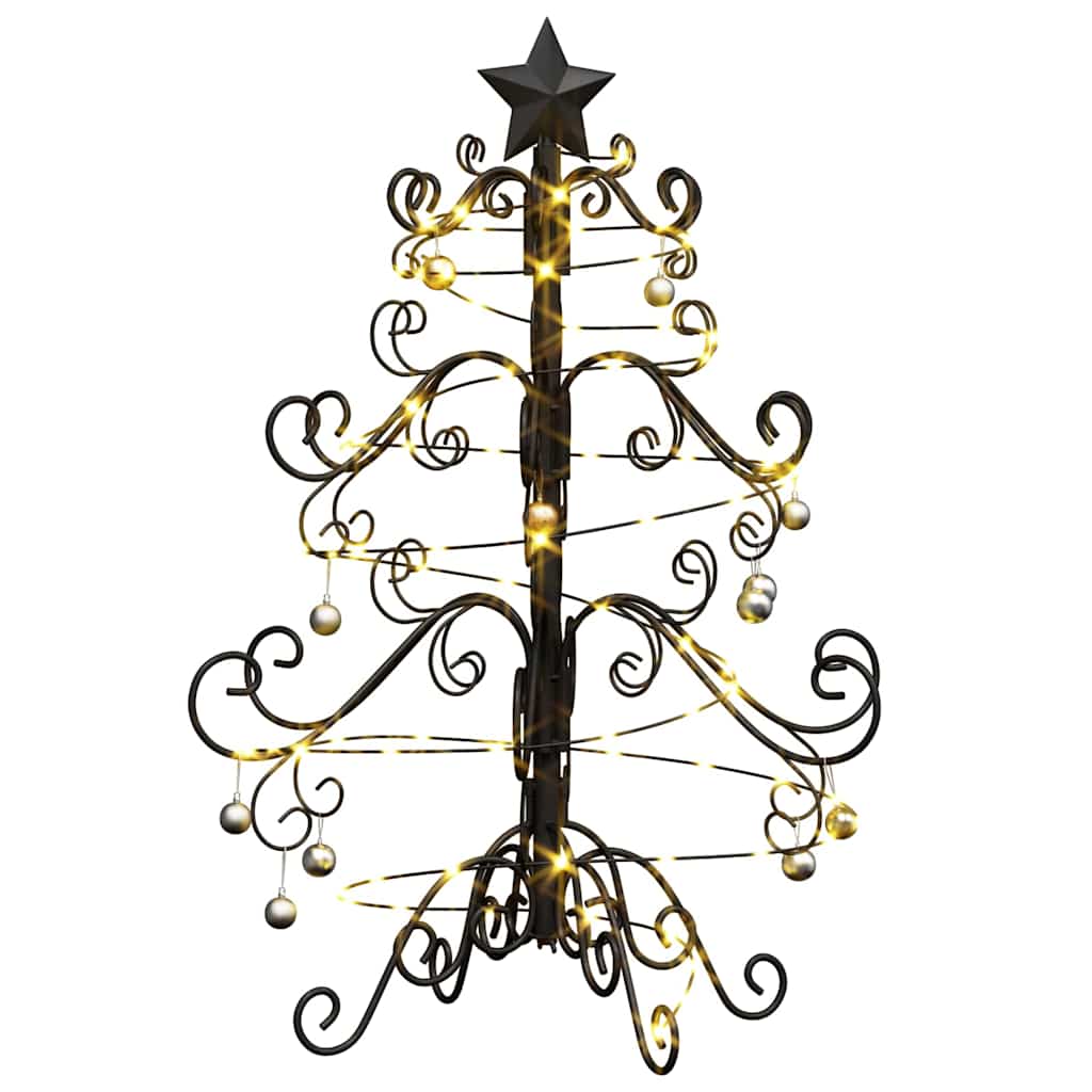 Metall Weihnachtsbaum Schwarz 60 cm Pulverbeschichteter Stahl