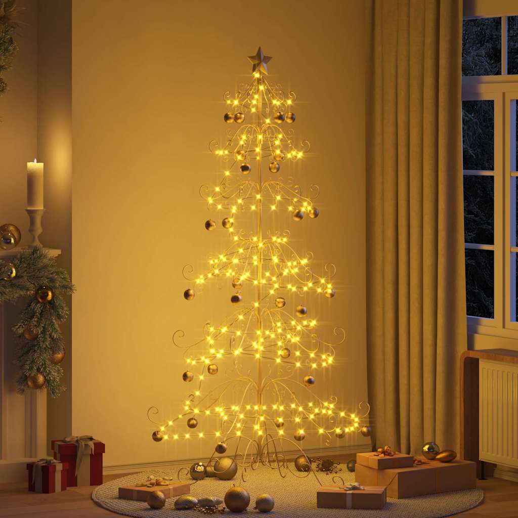 Metall Weihnachtsbaum Gold 215 cm Pulverbeschichteter Stahl