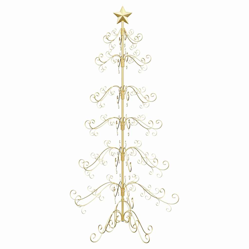 Metall Weihnachtsbaum Gold 215 cm Pulverbeschichteter Stahl
