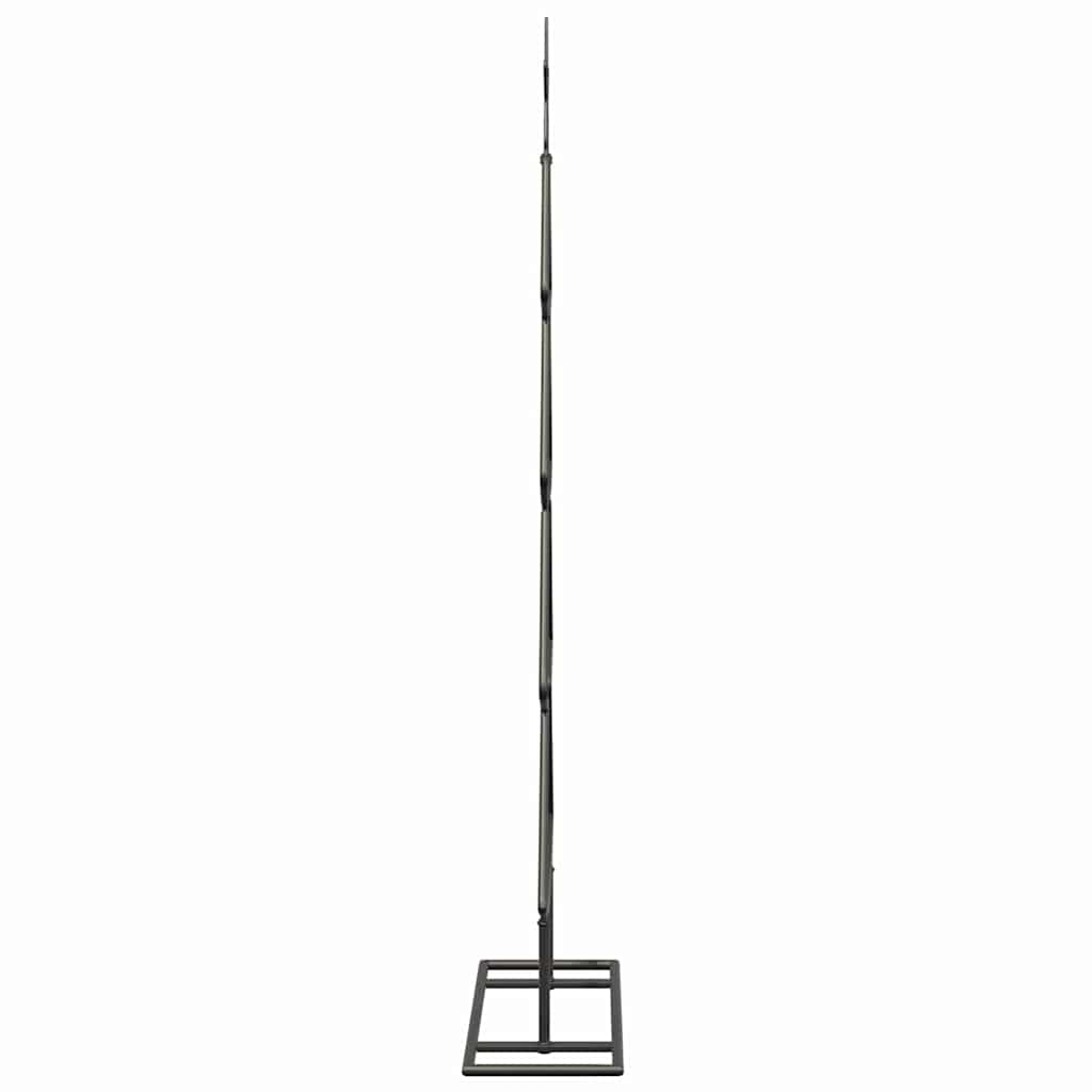 Metall Weihnachtsbaum mit Ständer Schwarz 90 cm Stahl