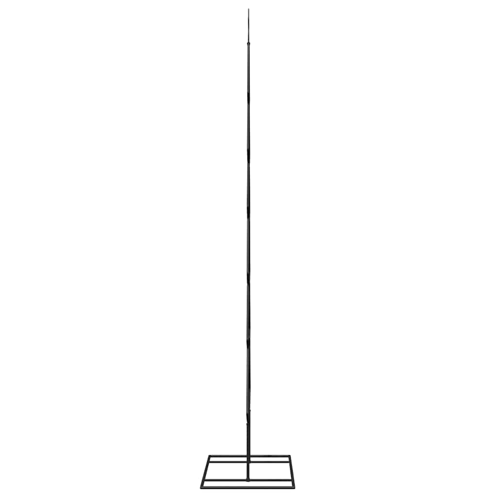 Metall Weihnachtsbaum mit Ständer Schwarz 180 cm Stahl