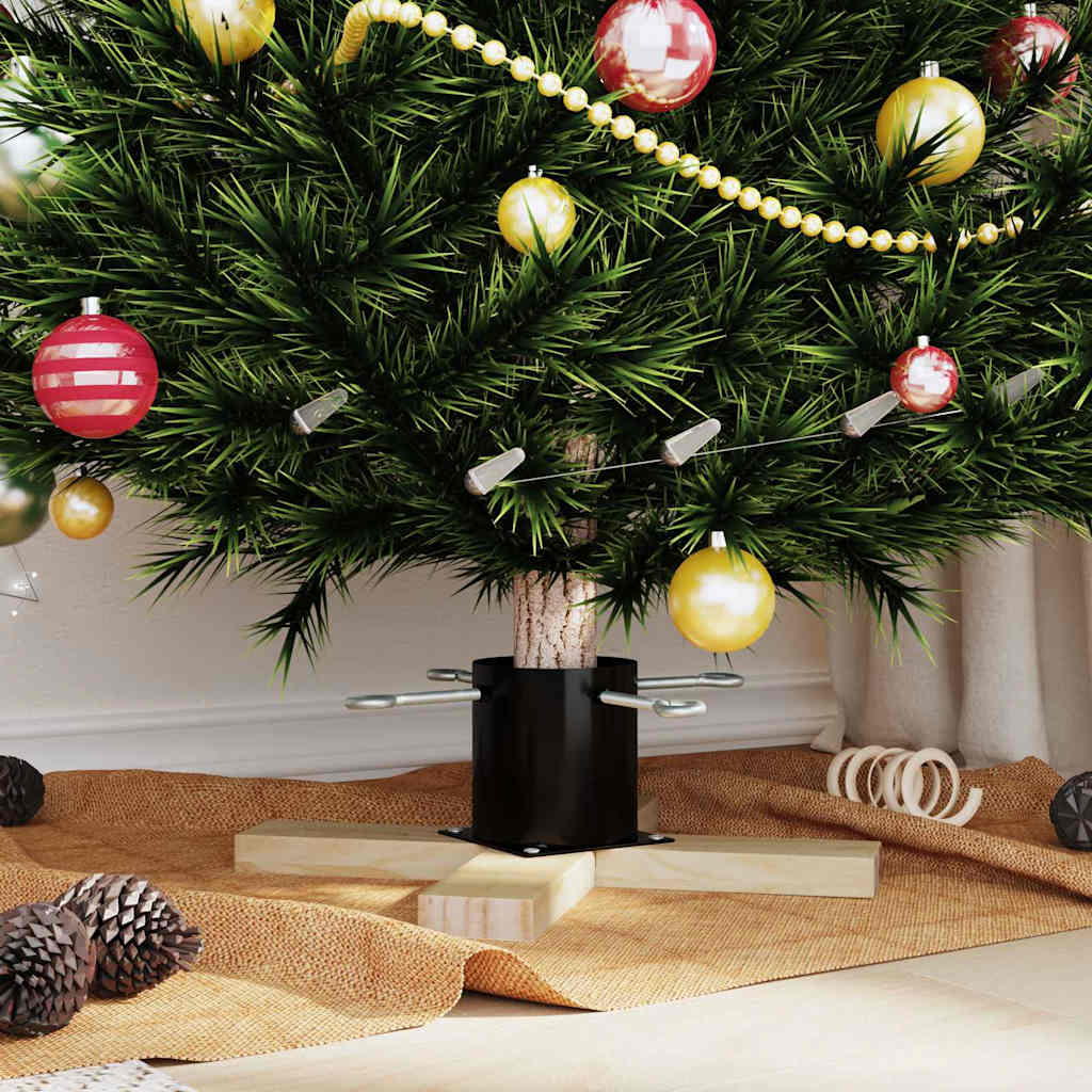 Weihnachtsbaumständer 1.73 Schwarz 50 x 50 x 16 cm