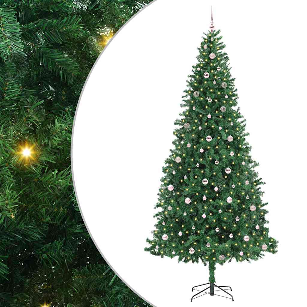 Künstlicher Weihnachtsbaum Grün 300 cm PVC, Metall und Plastik