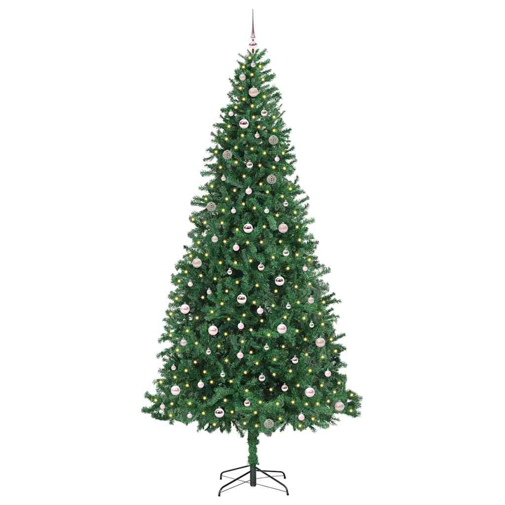 Künstlicher Weihnachtsbaum Grün 300 cm PVC, Metall und Plastik