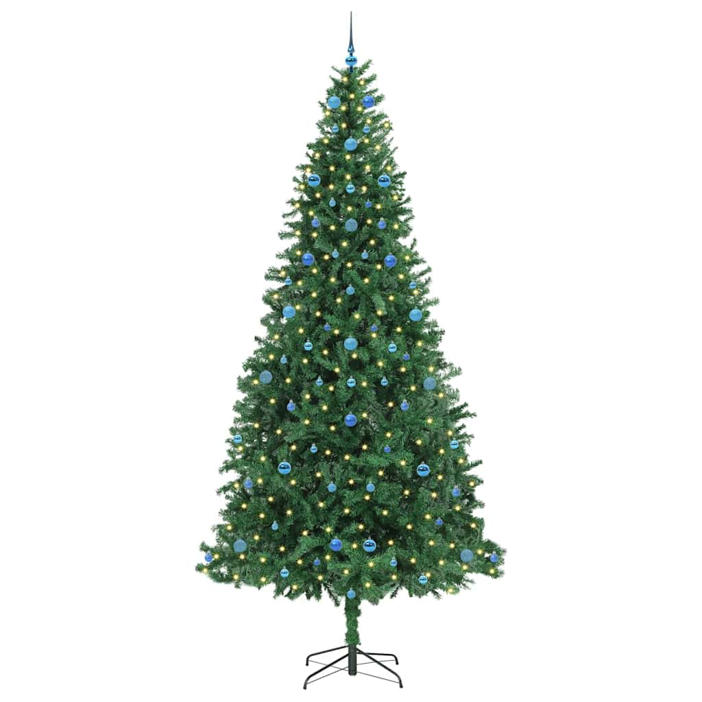 Künstlicher Weihnachtsbaum Grün 300 cm PVC, Metall und Plastik