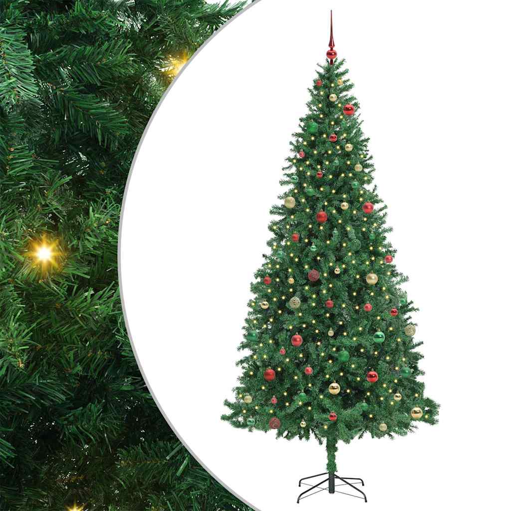 Künstlicher Weihnachtsbaum Grün 300 cm PVC, Metall und Plastik