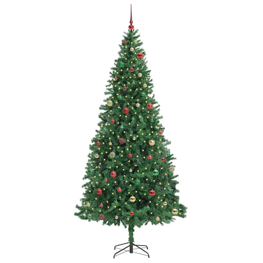 Künstlicher Weihnachtsbaum Grün 300 cm PVC, Metall und Plastik