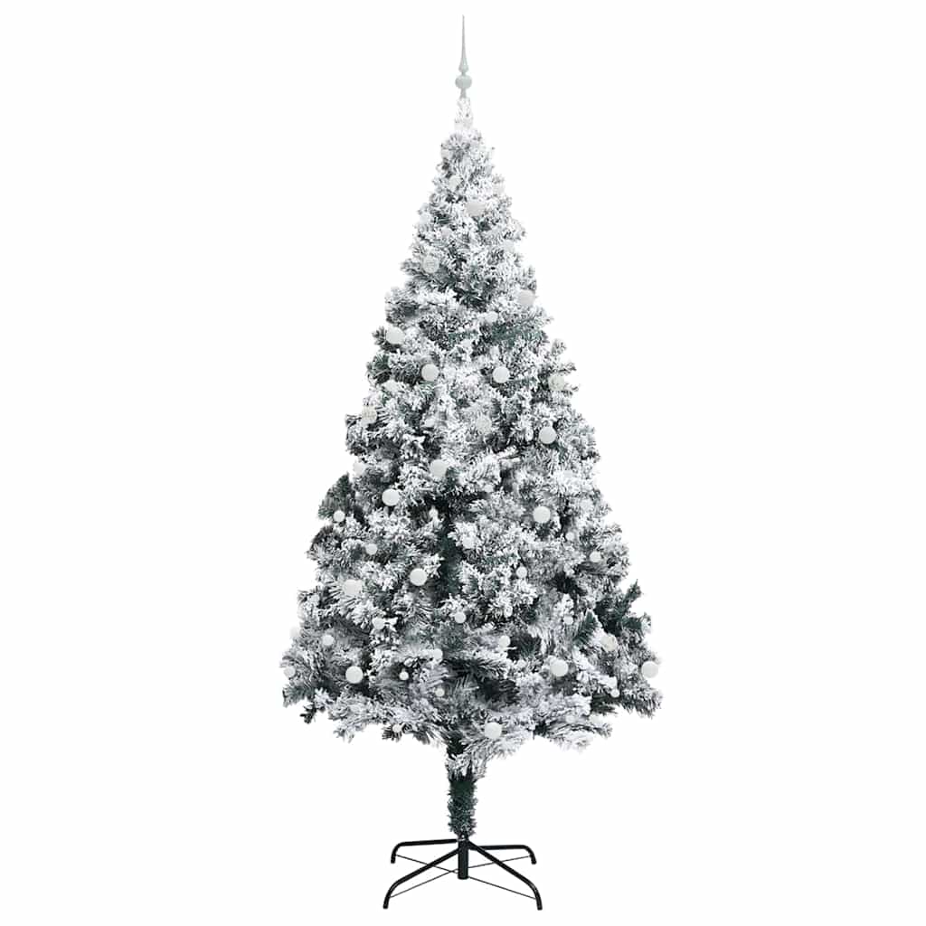 Weihnachtsbaum mit dekorativen Saitenlichtern Weiß 300 cm PVC