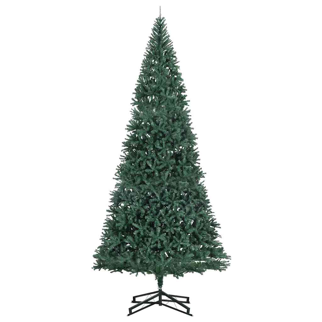Künstlicher vorbeleuchteter Weihnachtsbaum mit Kugelset Grün