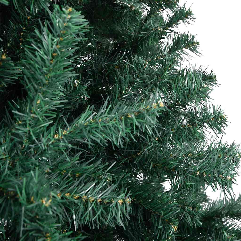 Künstlicher vorbeleuchteter Weihnachtsbaum mit Kugelset Grün