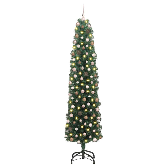Künstlicher Weihnachtsbaum mit 300 LEDs mit Ständer Grün 210 cm