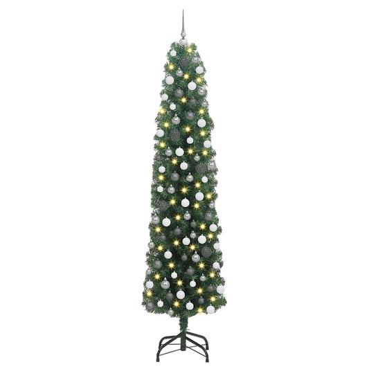Künstlicher Weihnachtsbaum mit 300 LEDs mit Ständer Grün 210 cm