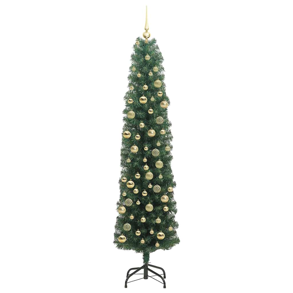 Künstlicher Weihnachtsbaum mit 300 LEDs mit Ständer Grün 210 cm