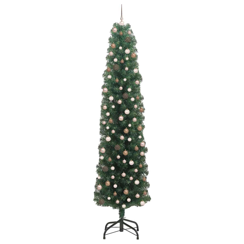 Künstlicher Weihnachtsbaum mit 300 LEDs mit Ständer Grün 240 cm