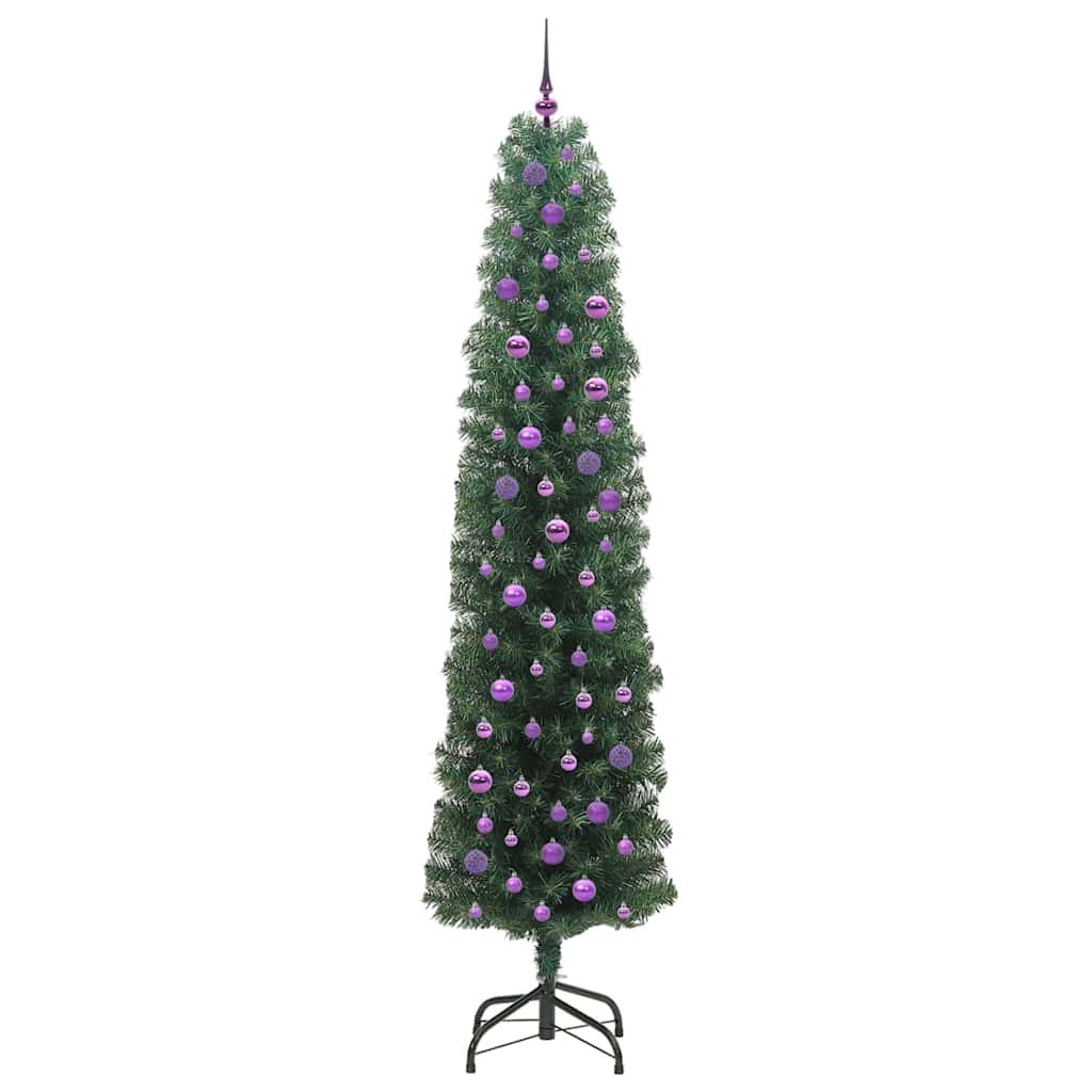 Künstlicher Weihnachtsbaum mit 300 LEDs mit Ständer Grün 240 cm