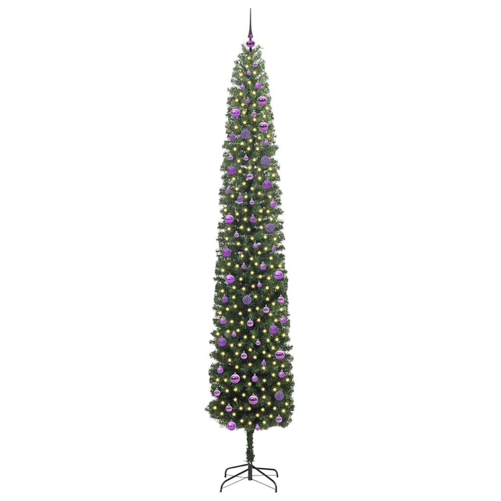 Künstlicher Weihnachtsbaum mit 300 LEDs mit Ständer Grün 270 cm