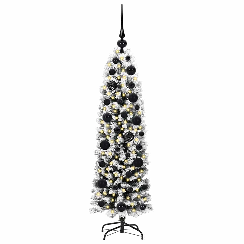 Künstlicher Weihnachtsbaum mit 150 LEDs mit Ständer Grün 120 cm