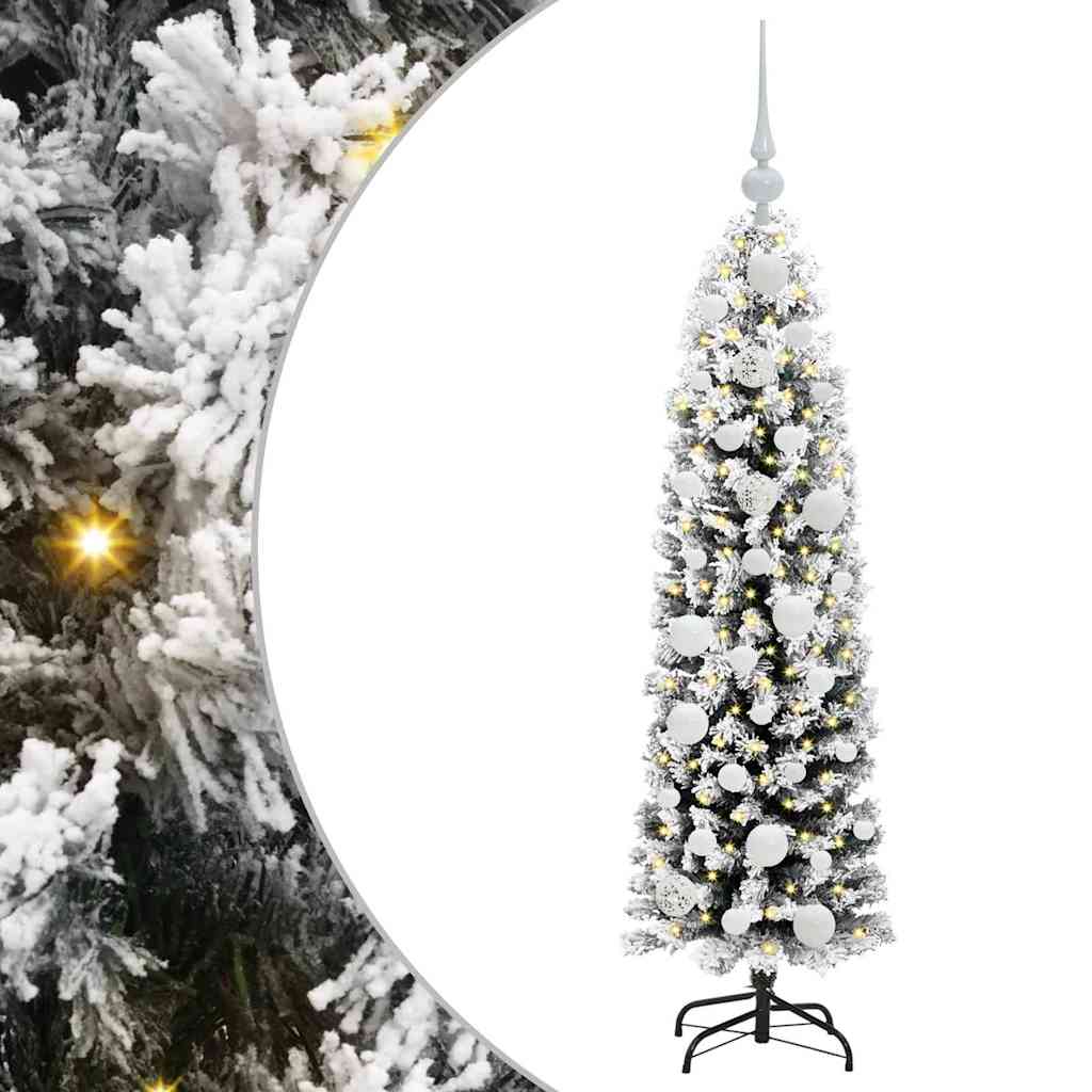 Künstlicher Weihnachtsbaum mit 150 LEDs mit Ständer Grün 120 cm