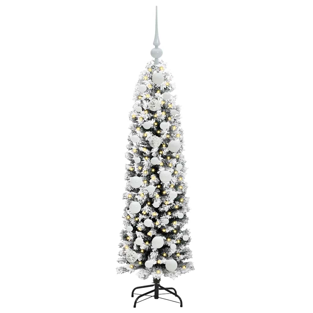 Künstlicher Weihnachtsbaum mit 150 LEDs mit Ständer Grün 120 cm