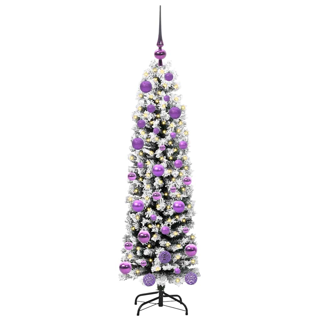 Künstlicher Weihnachtsbaum mit 150 LEDs mit Ständer Grün 120 cm