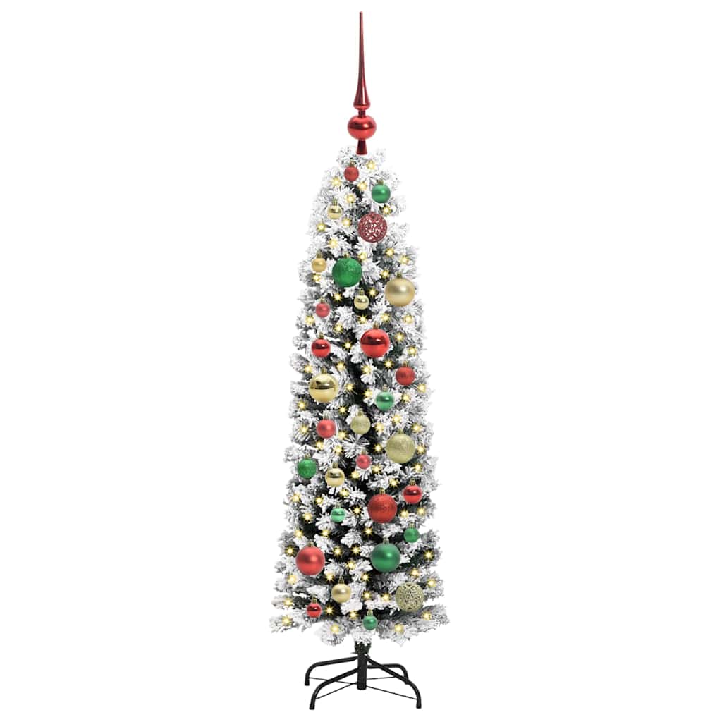 Künstlicher Weihnachtsbaum mit 150 LEDs mit Ständer Grün 120 cm