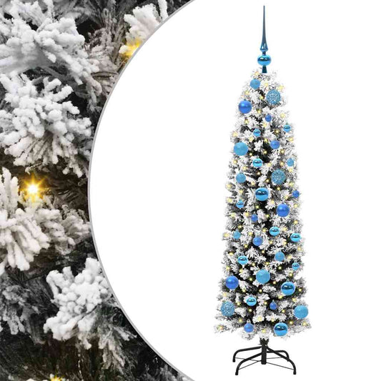 Künstlicher Weihnachtsbaum mit 150 LEDs mit Ständer Grün 150 cm