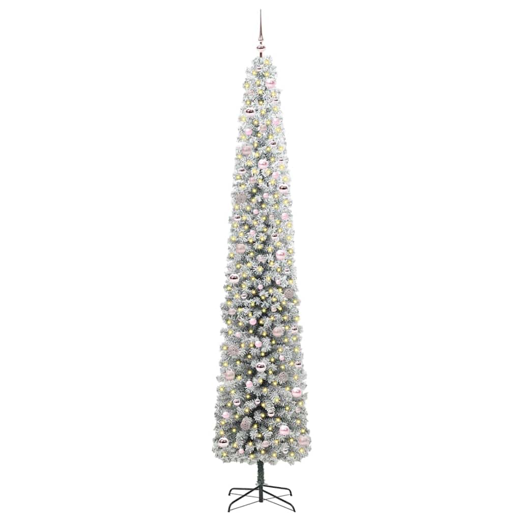 Künstlicher Weihnachtsbaum mit 300 LEDs mit Ständer Grün 270 cm