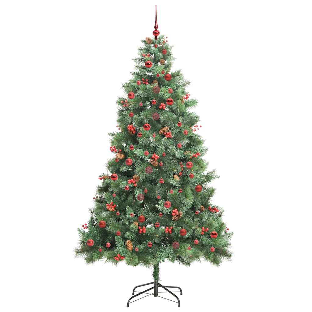 Künstlicher Weihnachtsbaum Grün 240 cm PVC und Metall