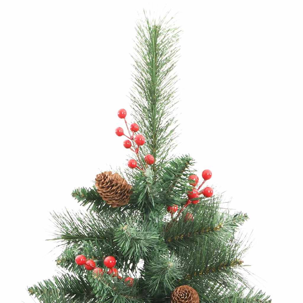 Künstlicher Weihnachtsbaum Grün 240 cm PVC und Metall
