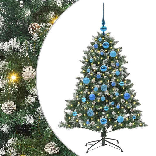 Künstlicher Weihnachtsbaum mit 150 LEDs mit Ständer Grün 120 cm