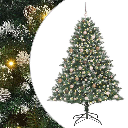 Künstlicher Weihnachtsbaum mit 300 LEDs Grün 140 x 140 x 210 cm