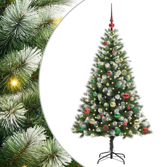 Künstlicher schwenkbarer Weihnachtsbaum mit flockigem Schnee