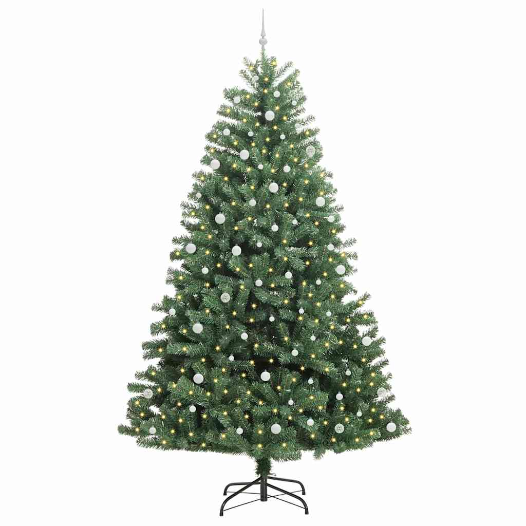Künstlicher klappbarer Weihnachtsbaum Grün 270 cm