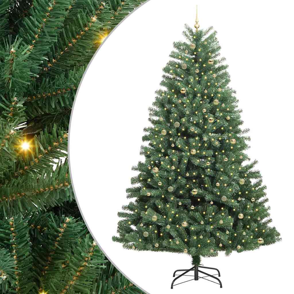 Künstlicher klappbarer Weihnachtsbaum Grün 270 cm