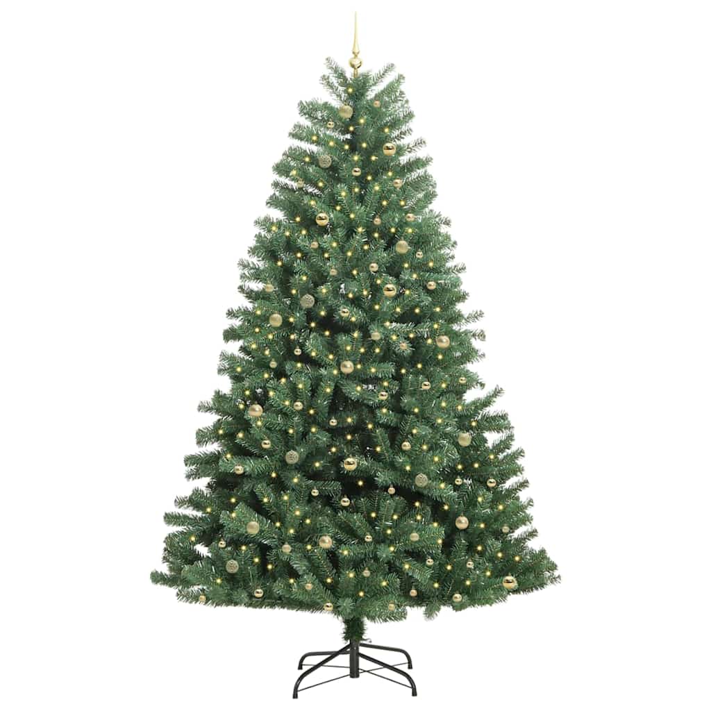 Künstlicher klappbarer Weihnachtsbaum Grün 270 cm