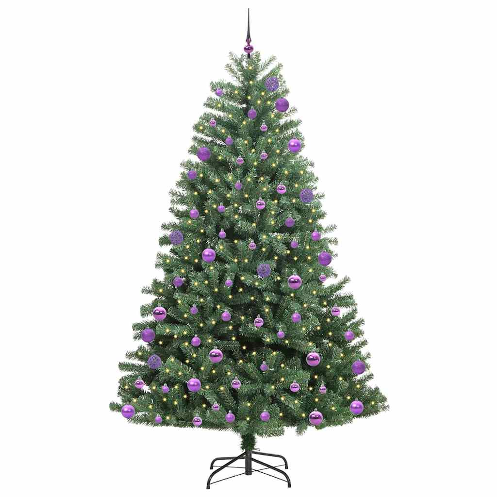Künstlicher klappbarer Weihnachtsbaum Grün 270 cm