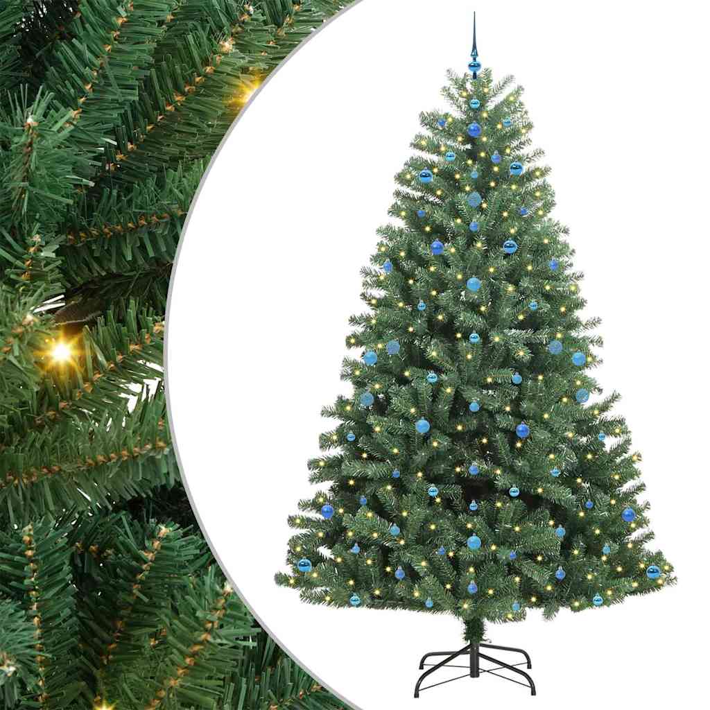Künstlicher klappbarer Weihnachtsbaum Grün 270 cm