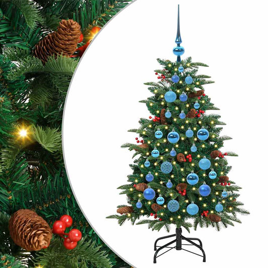Künstlicher Weihnachtsbaum mit 150 LEDs mit Ständer Grün 120 cm
