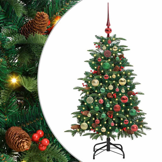 Künstlicher Weihnachtsbaum mit 150 LEDs mit Ständer Grün 120 cm