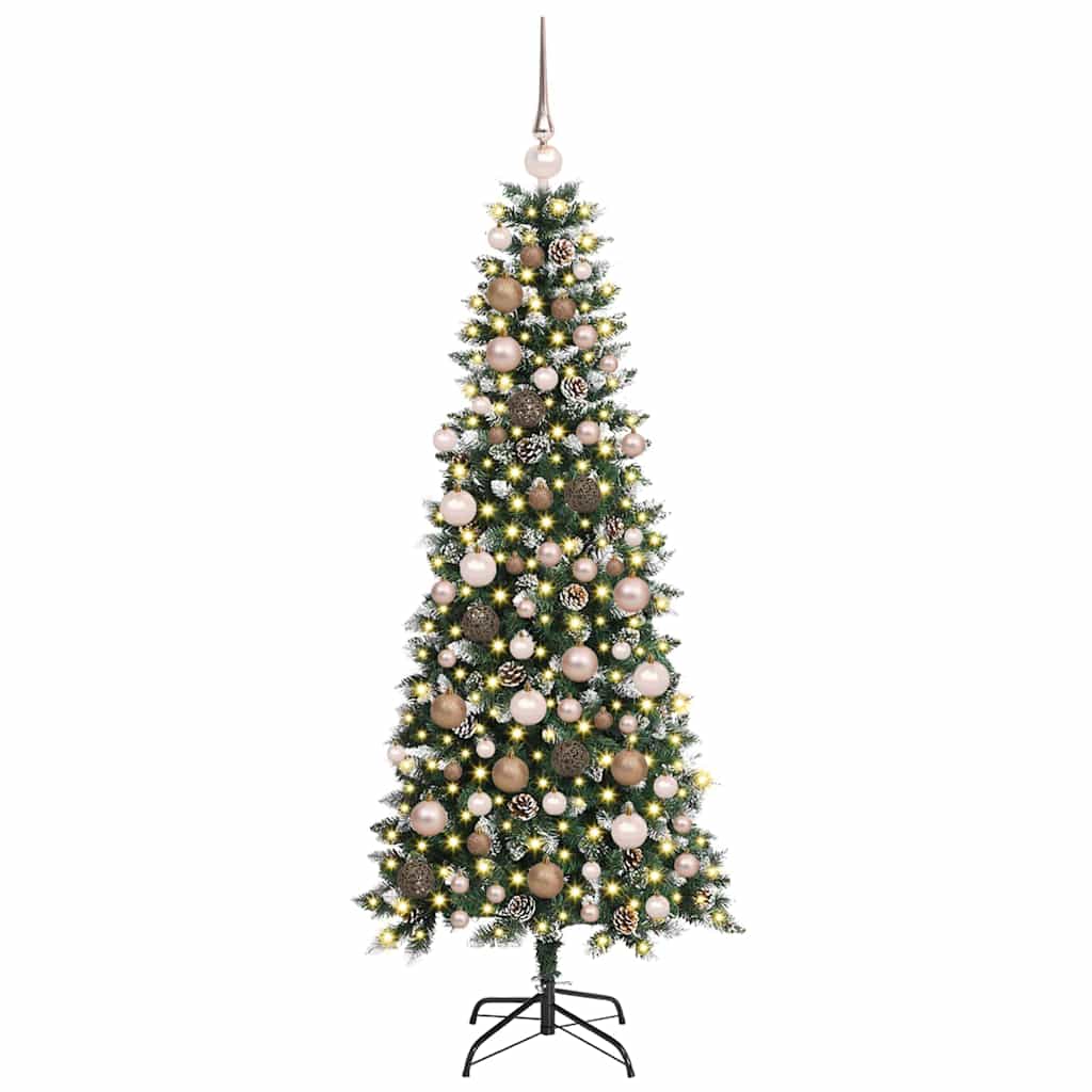 Künstlicher Weihnachtsbaum mit 300 LEDs Grün 76 x 76 x 180 cm