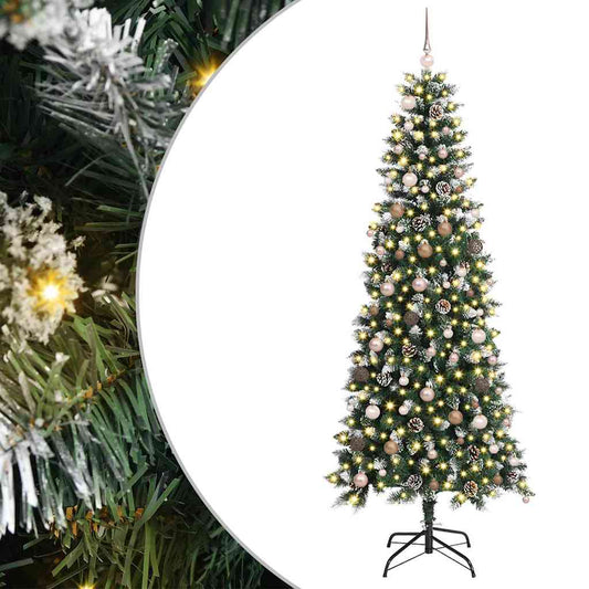 Künstlicher Weihnachtsbaum mit 300 LEDs Grün 86 x 86 x 210 cm
