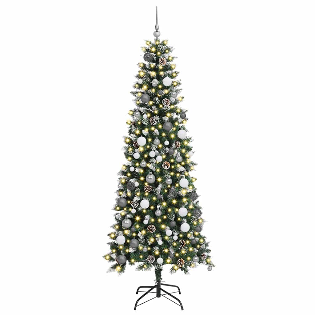 Künstlicher Weihnachtsbaum mit 300 LEDs Grün 86 x 86 x 210 cm