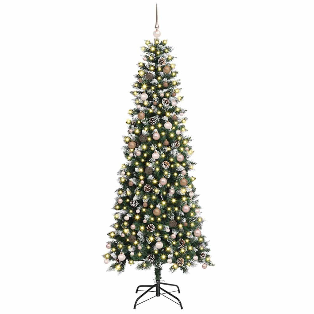 Künstlicher Weihnachtsbaum mit 300 LEDs Grün 96 x 96 x 240 cm