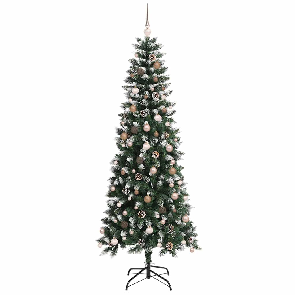 Künstlicher Weihnachtsbaum mit 300 LEDs Grün 96 x 96 x 240 cm