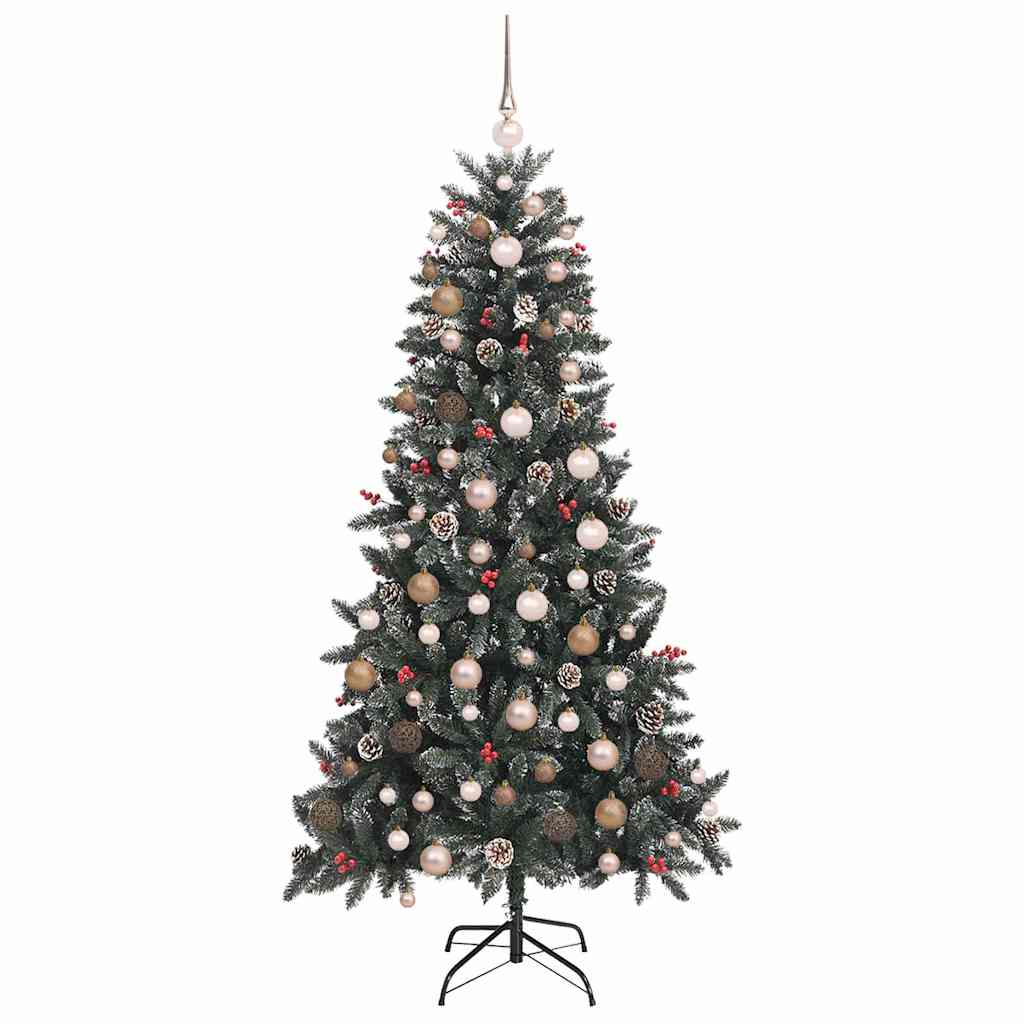 Künstlicher Weihnachtsbaum mit 300 LEDs Grün 114 x 114 x 210 cm