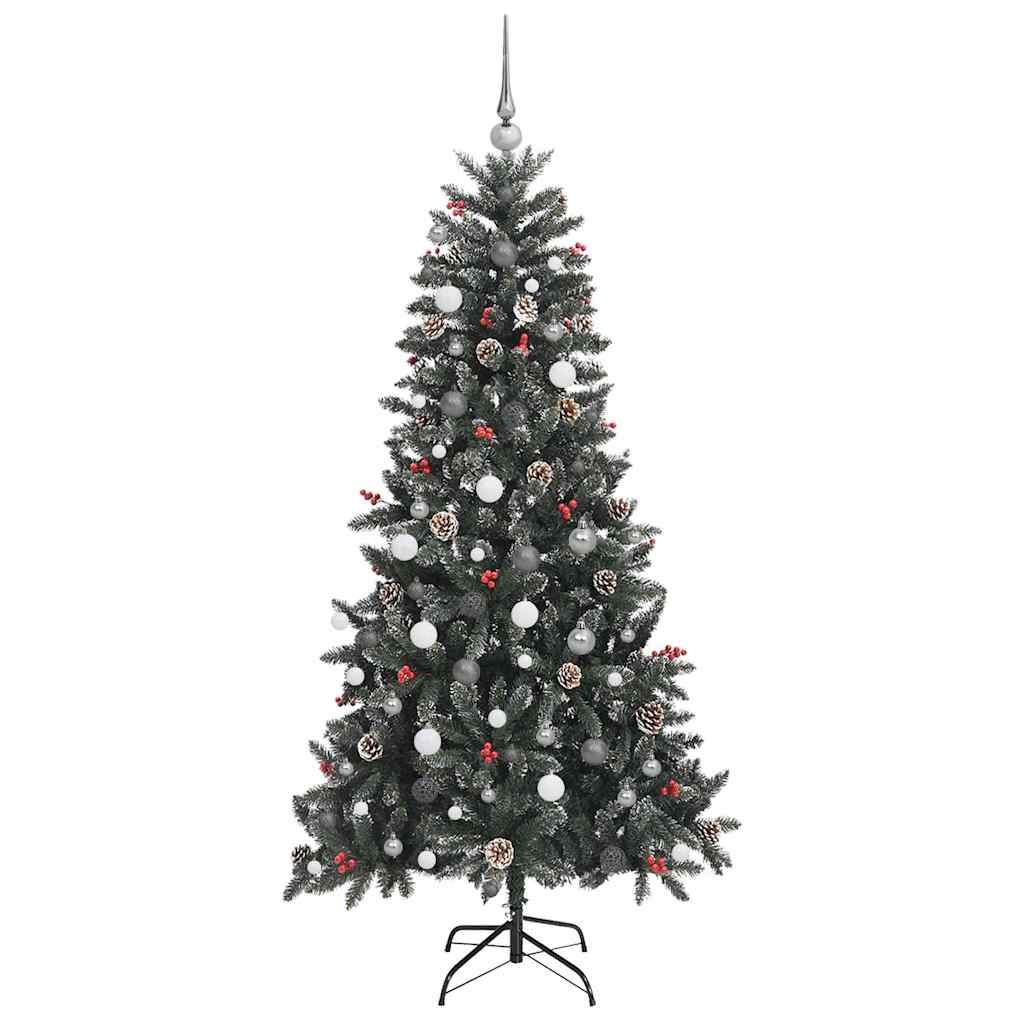 Künstlicher Weihnachtsbaum mit 300 LEDs Grün 114 x 114 x 210 cm