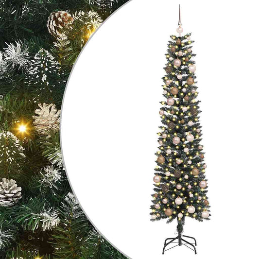 Künstlicher Weihnachtsbaum mit 300 LEDs Grün 58 x 58 x 210 cm