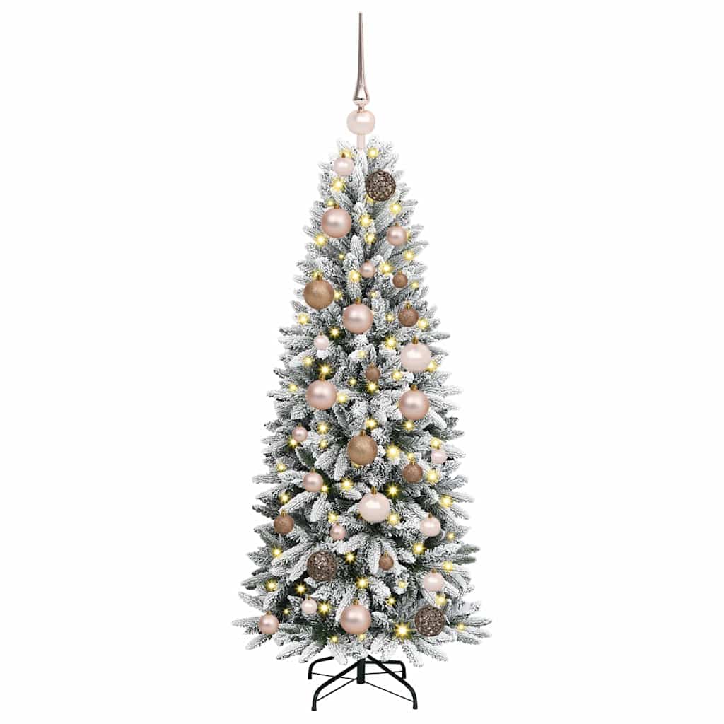 Künstlicher Weihnachtsbaum mit 150 LEDs Weiß 53 x 53 x 120 cm