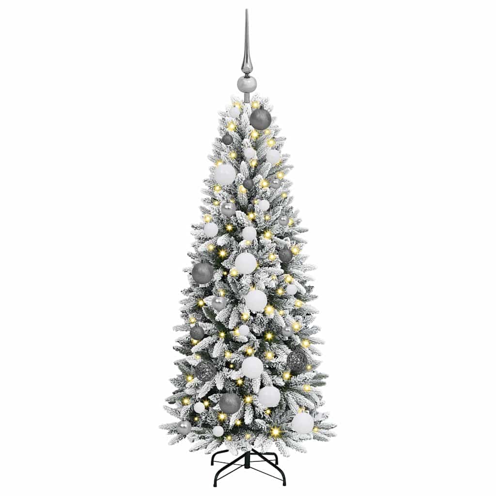 Künstlicher Weihnachtsbaum mit 150 LEDs Weiß 53 x 53 x 120 cm